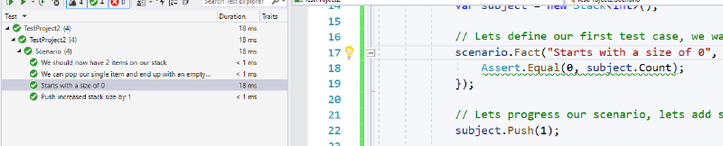 VS2019 Test explorer output VS2019 Test explorer output