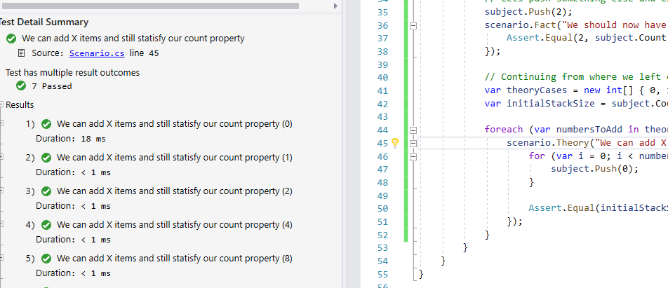 VS2019 Test explorer output VS2019 Test explorer output