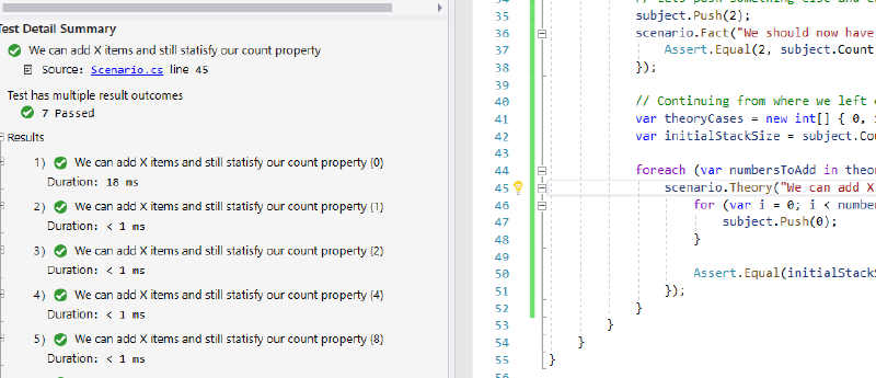 VS2019 Test explorer output VS2019 Test explorer output
